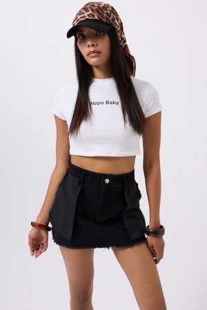 F44909198704823 BLACK SKIRT