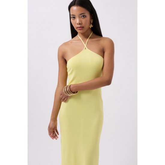 F44909218267319 SARI ELBİSE