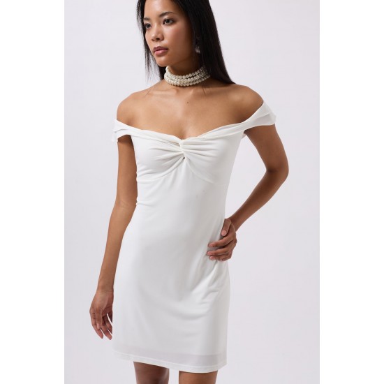 F44909218857143 Ecru DRESS