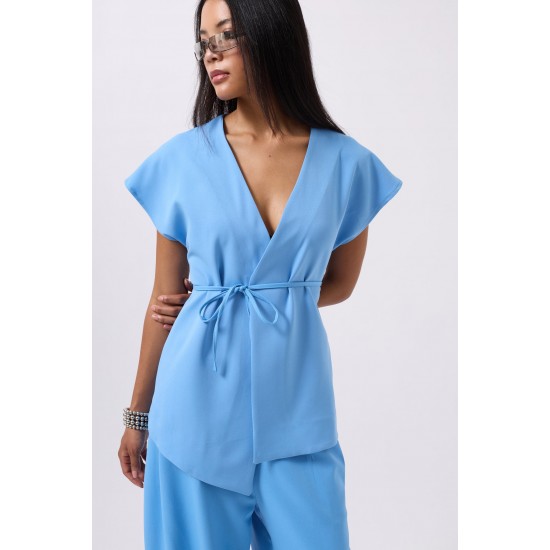 F44913218617527 BLUE WAISTCOAT