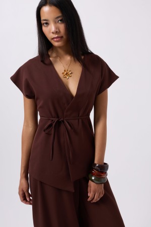 F44913223991479 KAHVERENGİ YELEK