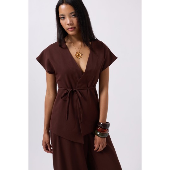 F44913223991479 KAHVERENGİ YELEK