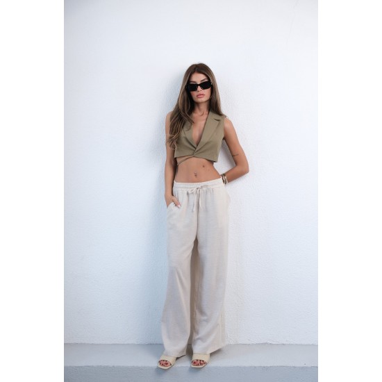 F44923360936119 BEJ PANTOLON