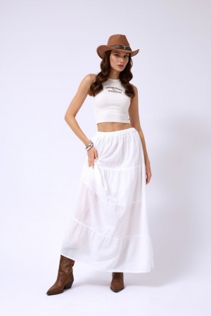 F44927116017847 WHITE SKIRT