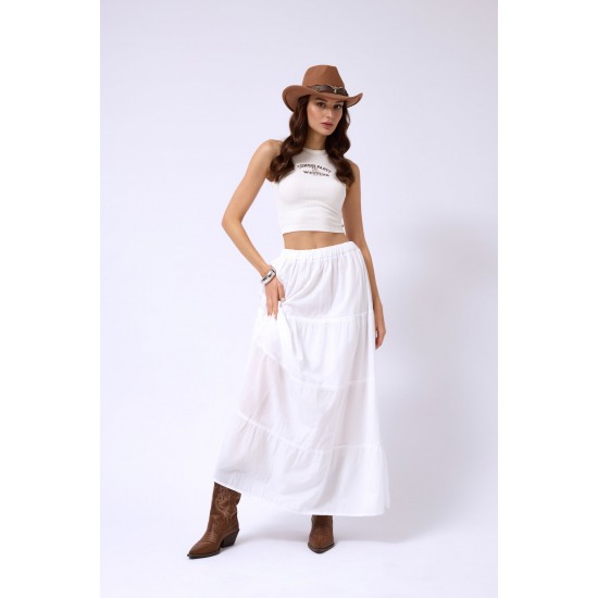 F44927116017847 WHITE SKIRT