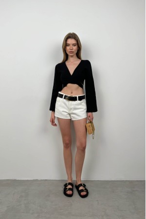 F44927136170167 SİYAH BLUZ