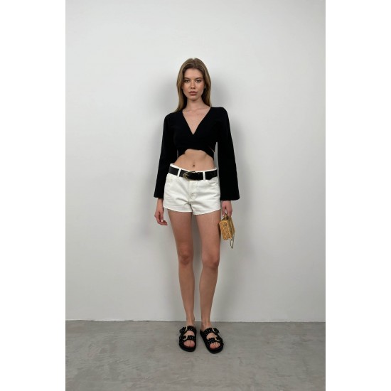 F44927136170167 BLACK BLOUSE