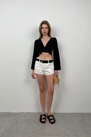 F44927136202935 BLACK BLOUSE