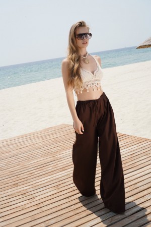 F44949604335799 KAHVERENGİ PANTOLON