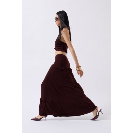 F44949606006967 BROWN SKIRT