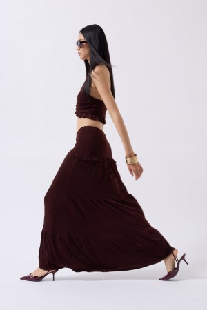 F44949606039735 BROWN SKIRT