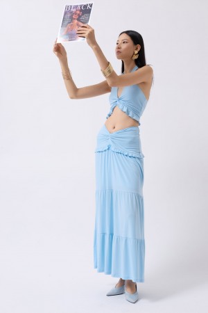 F44949607350455 BLUE SKIRT