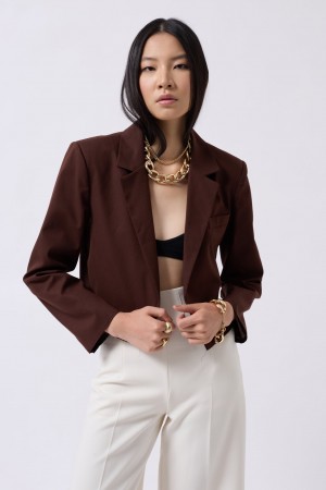 F44949617705143 BROWN JACKET