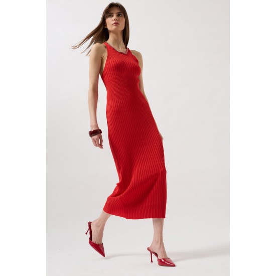 F44986767081655 KIRMIZI ELBİSE