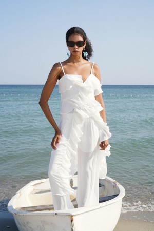 F45008234414263 BEYAZ BLUZ