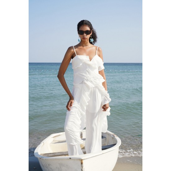 F45008234414263 BEYAZ BLUZ