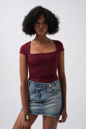 F45015023616183 BORDO BLUZ