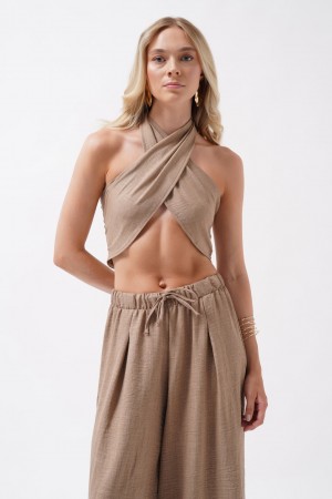 F45038264451255 BEJ PANTOLON