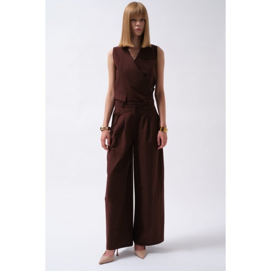 F45098422534327 KAHVERENGİ PANTOLON