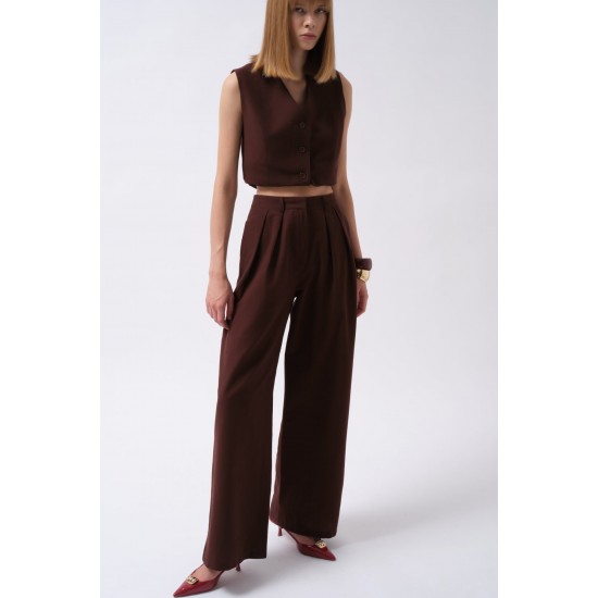 F45098423943351 BROWN TROUSERS