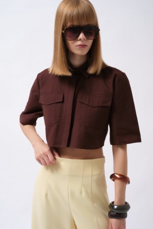 F45098438787255 BROWN SHIRT