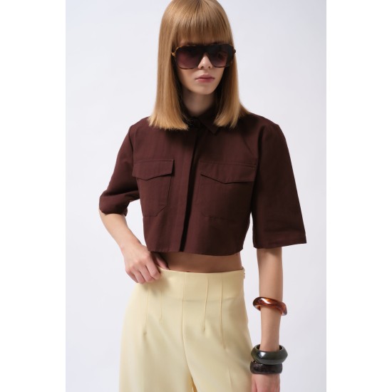 F45098438852791 BROWN SHIRT