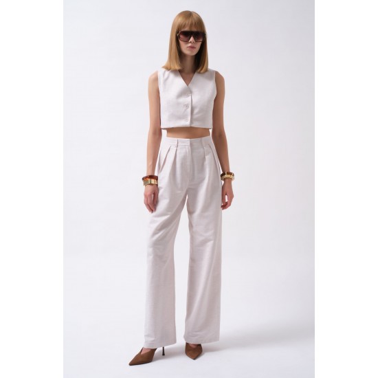 F45098610000055 BEYAZ PANTOLON