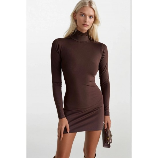 F45327612182711 BROWN DRESS