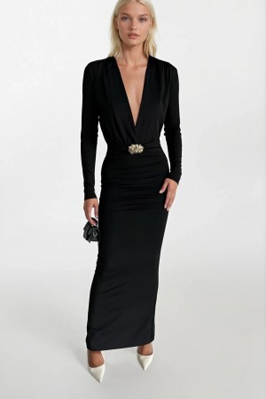 F45366946726071 SİYAH ELBİSE