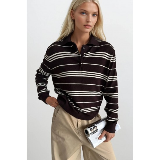 F45370926923959 KAHVERENGİ BLUZ