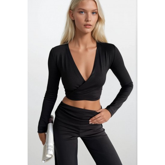 F45393427103927 SİYAH BLUZ