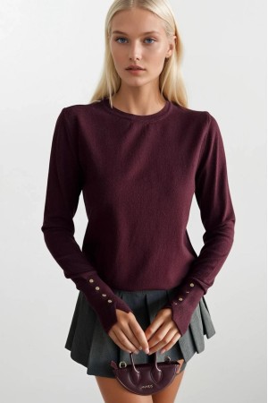 F45456417128631 BORDO BLUZ