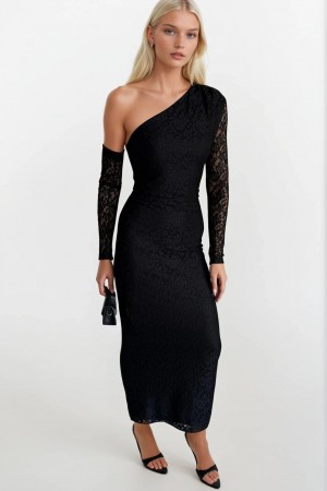 F45478364020919 SİYAH ELBİSE