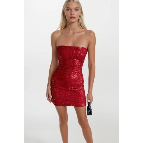 F45478379126967 KIRMIZI ELBİSE