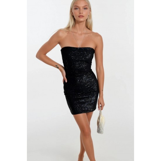 F45478381191351 SİYAH ELBİSE