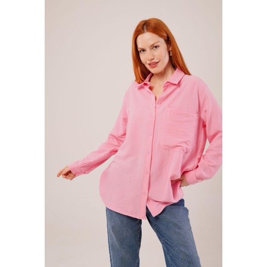 H4085-PEMBE-S PINK SHIRT