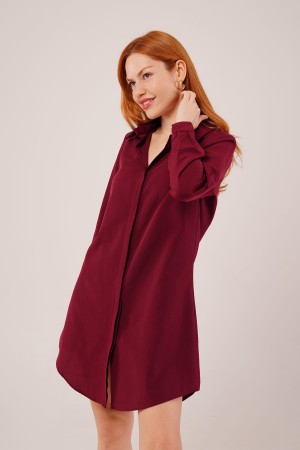 H4088-BORDO-S Burgundy SHIRT