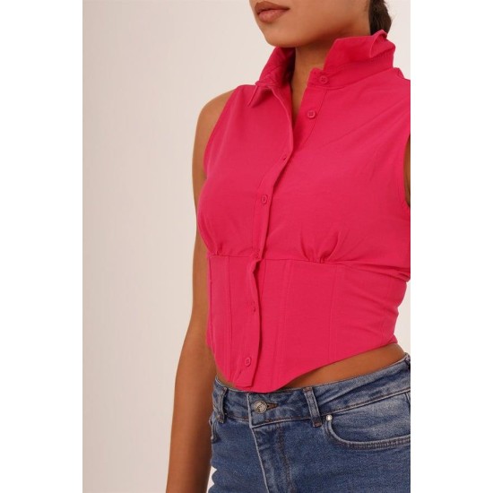 H4099-FUŞYA-M Fuchsia SHIRT