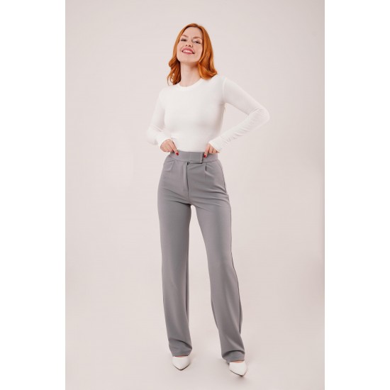 H4523-GRİ-L GRI PANTOLON