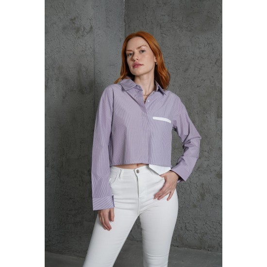 H4528-MOR-S PURPLE SHIRT