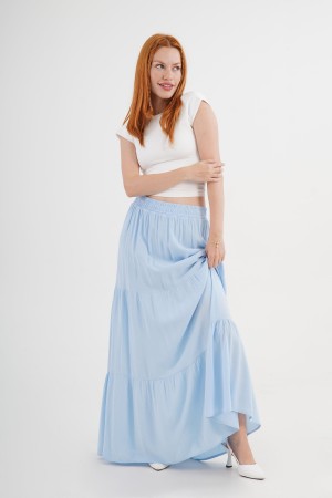 H4606-BEBEMAVİSİ-M "BEBE MAVI" SKIRT