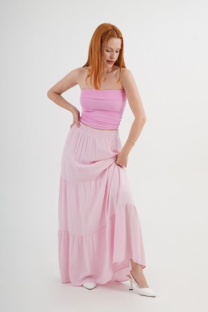 H4606-PEMBE-S SIYAH SKIRT