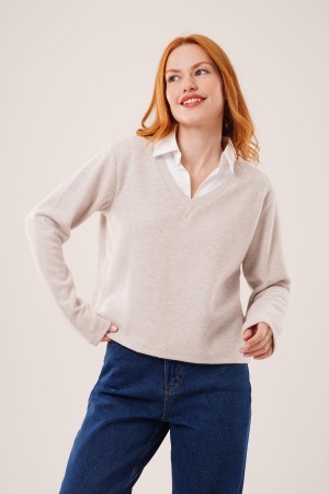 H4658-TAŞ-M STONE BLOUSE