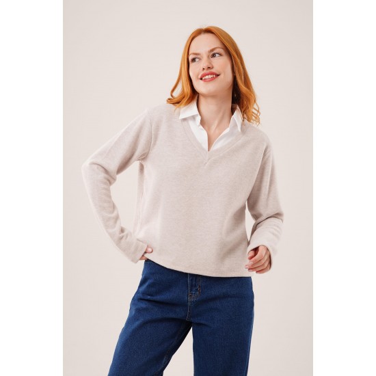 H4658-TAŞ-S STONE BLOUSE