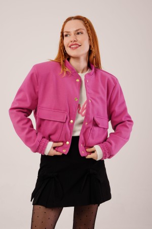H4681-FUŞYA-XL Fuchsia JACKET