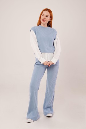 "H4696-BEBE MAVİSİ-L" "BEBE MAVI" SET