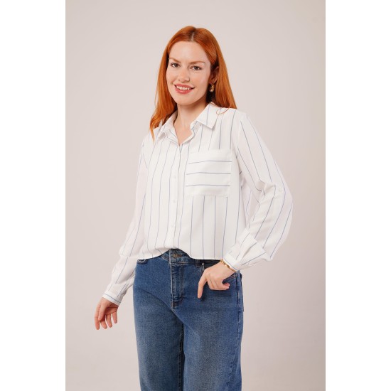 H4702-Mavi-M MAVI SHIRT