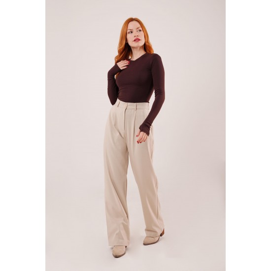 H4727-KREM-M KREM PANTOLON