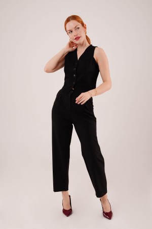 H4728-SİYAH-L KREM PANTOLON