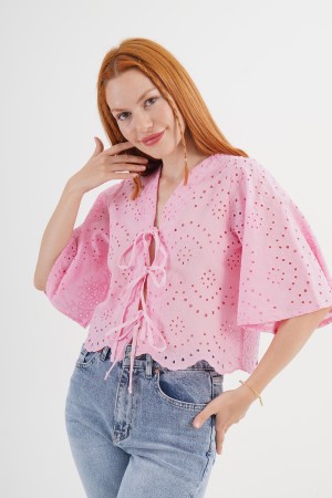 H4733-PEMBE-M PINK SHIRT